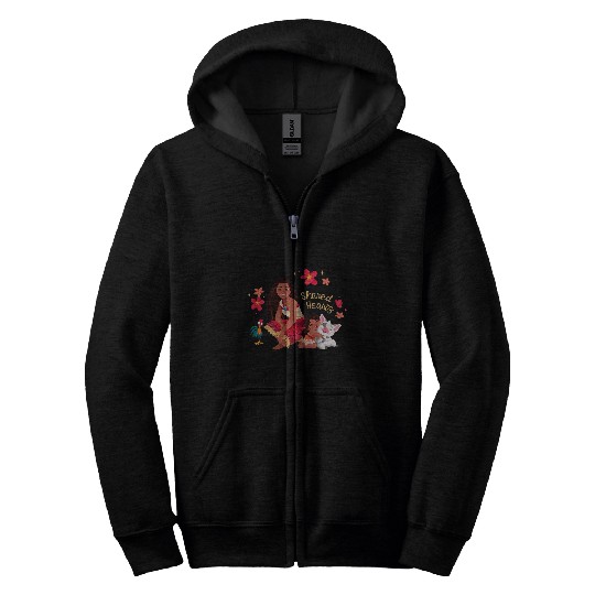 Disney Moana 2 Moana Simea Pua Heihei Shared Hearts Zip Hoodies