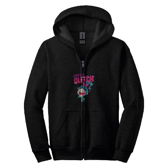 Disney Ralph Breaks the Internet Vanellope Glitc Zip Hoodies