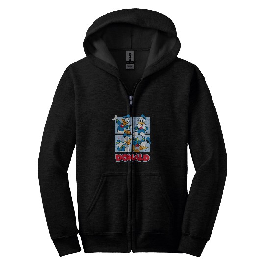 Disney - Donald Duck Grid Zip Hoodies