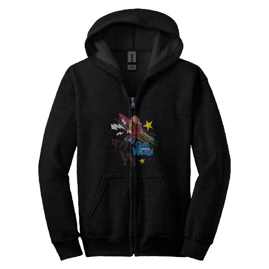 Disneyss Channel Girl Meets World Maya Hart Character Art Zip Hoodies