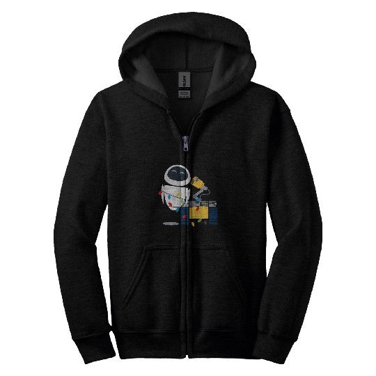 Disney Pixar Wall-E Eve Christmas Light Wrap Zip Hoodies