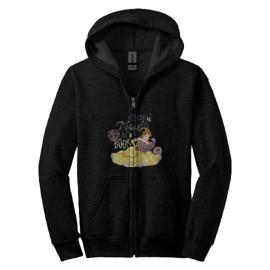 Disney Beauty And The Beast Belle There Is Magic In A Book Zip Hoodies