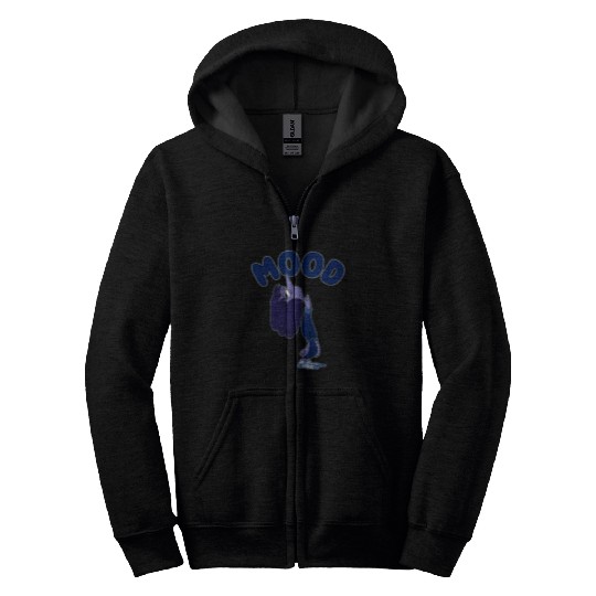 Disneys Pixar Inside Out 2 Mood Ennui Bored Shot Zip Hoodies