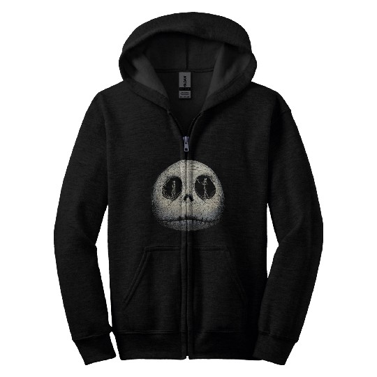 Disneyss The Nightmare Before Christmas Sally And Jack Faces Zip Hoodies