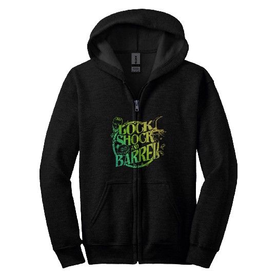 Disneyss The Nightmare Before Christmas Lock Shock Barrel V2 Zip Hoodies