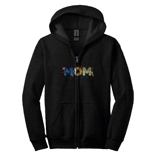 Disneyss And Pixarss Finding Nemo Mom Mothers Day Birthday Zip Hoodies
