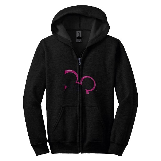 Disneyss Channel  Mickey Mouse Pink Retro 2000s Logo Zip Hoodies