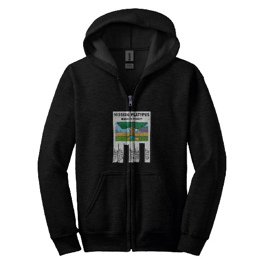 Disney Phineas And Ferb Missing Platypus Poster Zip Hoodies