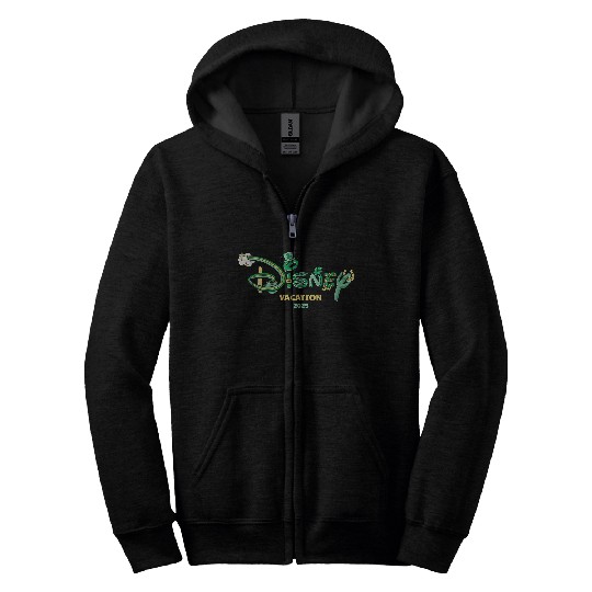 Disneyss Logo St Patricks Day Vacation 2025 Trip Matching Zip Hoodies