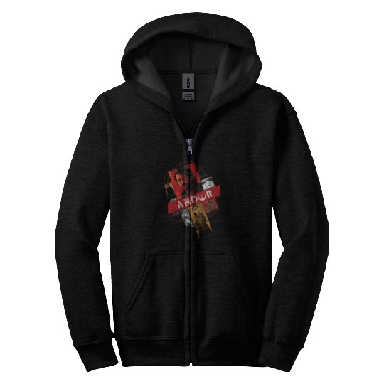 Star Wars Andor Disney Plus Zip Hoodies