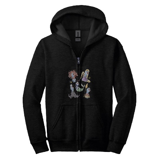 Disney Olaf Presents Classic Costume Sketches Zip Hoodies