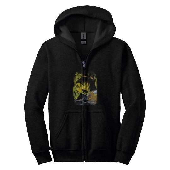Disneyss Sleeping Beauty Poster Graphic Zip Hoodies