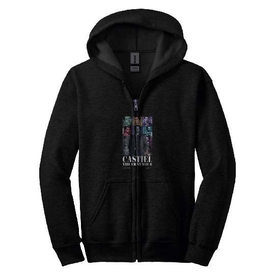 castiel eras tour Zip Hoodies