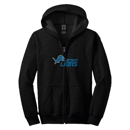 Detroit Lions Logo Zip Hoodies