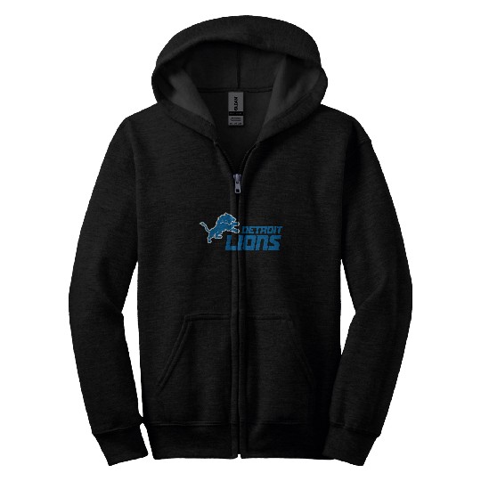 Detroit Lions Logo Zip Hoodies