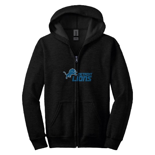Detroit Lions Logo Zip Hoodies
