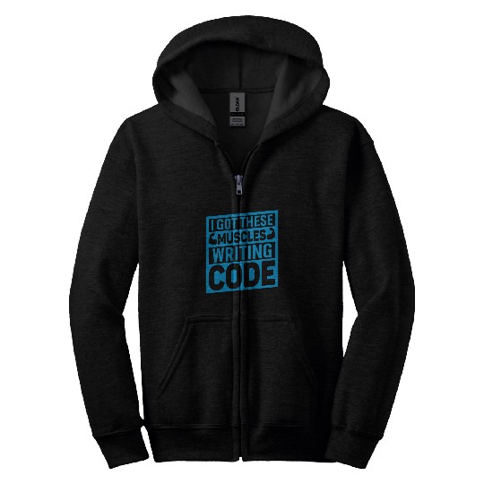 Writing Code Coding IT Computer Science Programmer 1 Zip Hoodies