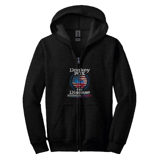 Donkey Pox t Donkeypox The Disease Killing America Zip Hoodies