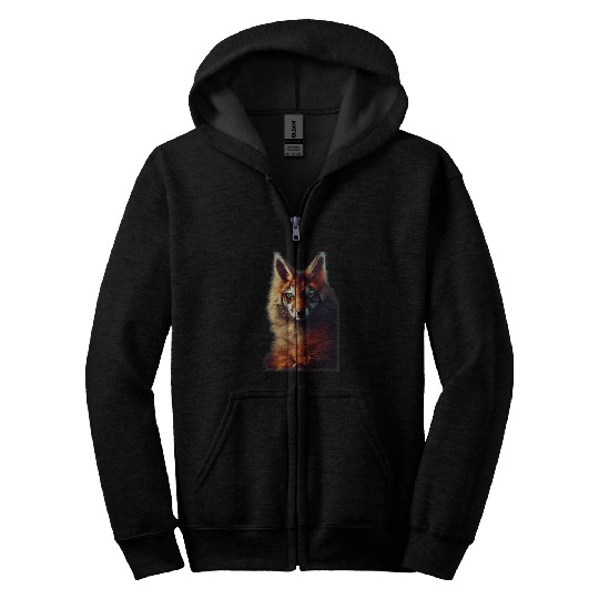 Atmosphere Hypercute FoxHybrid Maine Coon Tiger Fluffy Zip Hoodies