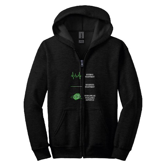 Freelance Reporter Freelancer Worker Reporter Jobs Zip Hoodies