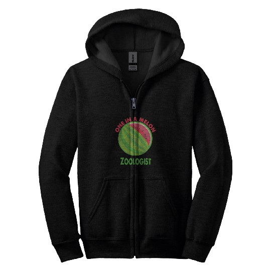 One in a Melon Zoologist Watermelon Retirement Zip Hoodies