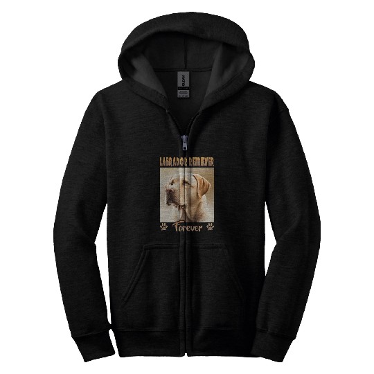 Labrador Lab Dog Forever Owner Labrador Retriever Zip Hoodies