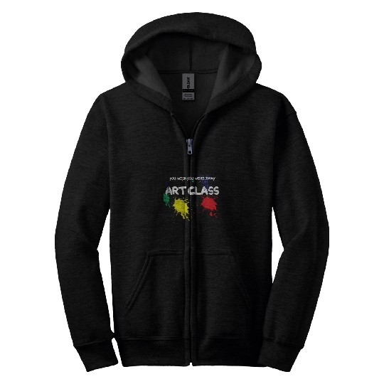 Back to School Art Class Zip Hoodies