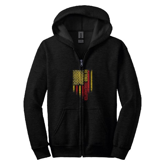 Fireman Firefighter Retired Firefighter Fireman Retirement 97 Firemen Zip Hoodies