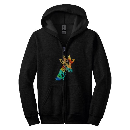 Giraffe funny gift Zip Hoodies