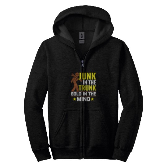 Junk in the Trunk Scrapyard Junkyard Scrapper Zip Hoodies