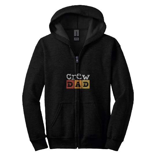 Crew Dad Construction Work Father Construction Site Worker Zip Hoodies