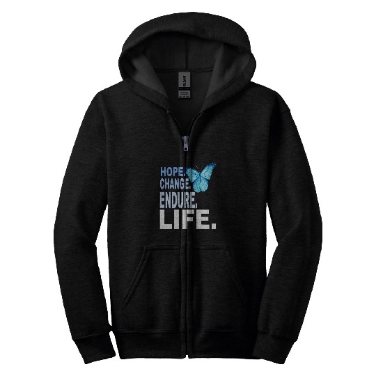 Butterfly Inspirational Tee Christmas Present Gift Zip Hoodies