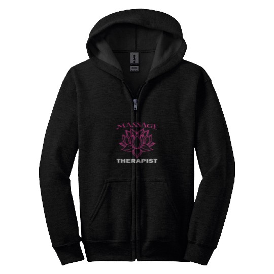 Cute Womens Massage Therapist Message Therapy Gift Zip Hoodies