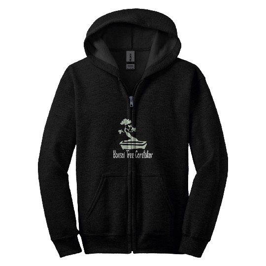 Bonsai Tree Caretaker Zip Hoodies