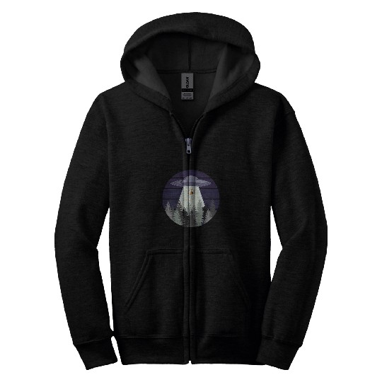 bee hive abduction by uap 2ufo 2alien art Zip Hoodies