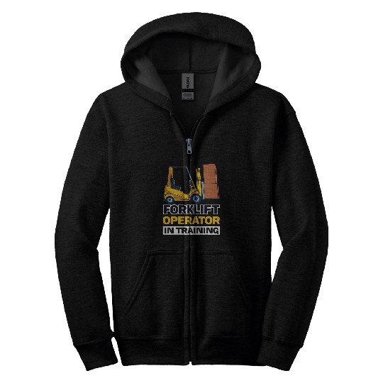 Forklift Operator In Training Zip Hoodies
