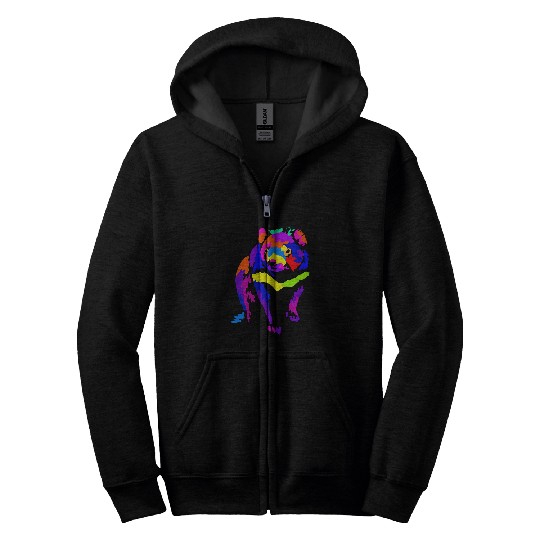 Pop Art Tasmanian Devil Animal Lover Zookeeper Zoologist47 Zip Hoodies