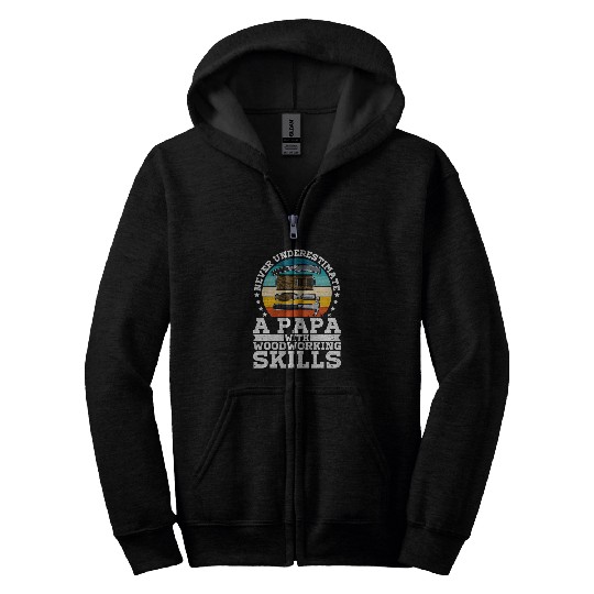 Woodworking joinery carpenter woodworker chainsaw profession 2 Carpenter Zip Hoodies