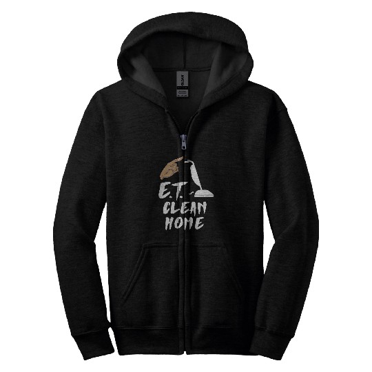 ET Clean homes Funny Cleaning Crew Housekeeper Fun Zip Hoodies