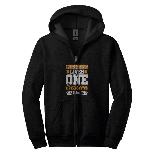Changing Lives One Session At A Time 2 Zip Hoodies
