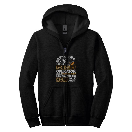 Certified Forklift Operator Forklift Driver Quote Warehouse 31 Zip Hoodies