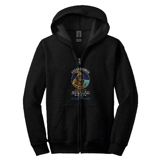 Funny Programmer Definition Coding Information Technology Zip Hoodies
