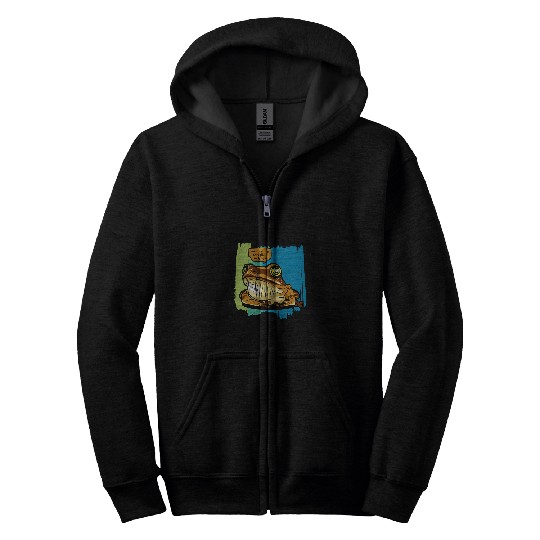 Wise Toad says only Flies rush in Zip Hoodies