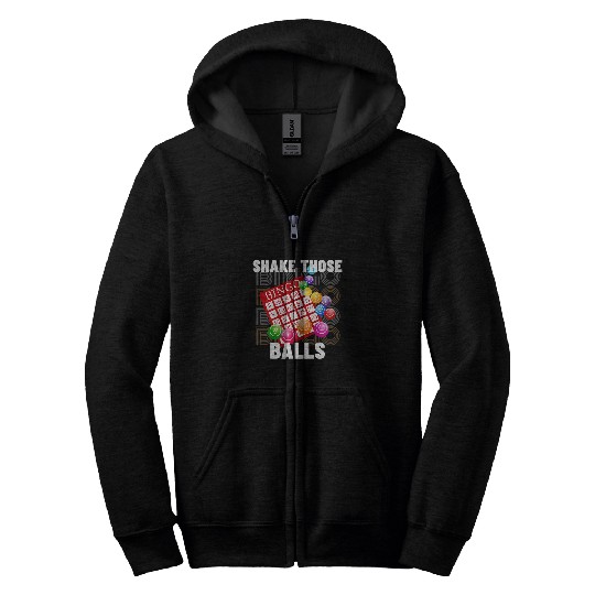 Shake Those Balls Bingo Zip Hoodies