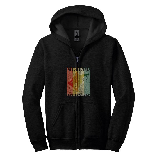 Skiing Ski vintages Snowboarding Jumping Snowboarder Zip Hoodies