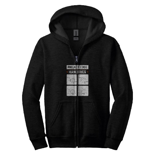 Project Code Handover Software Developer Funny C Programmer Zip Hoodies