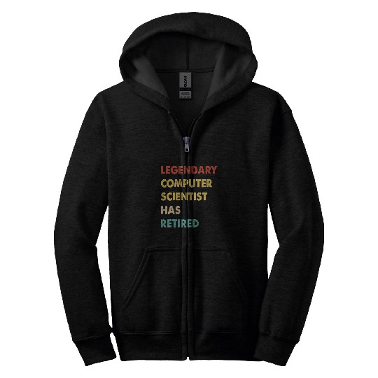 Retro Legendary Computer Scientist Has Retired Zip Hoodies