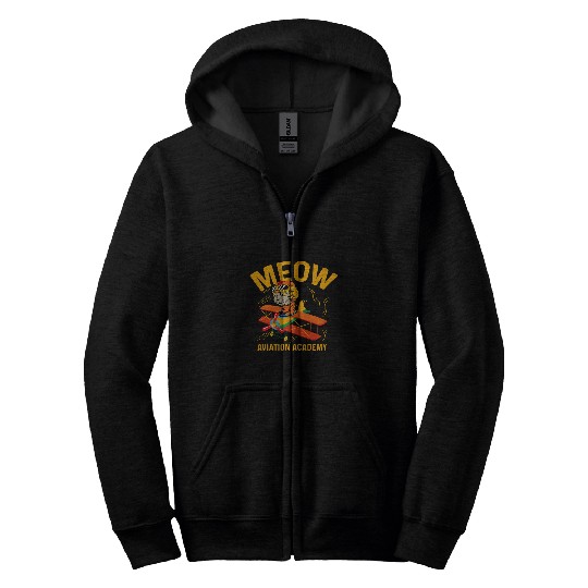 Meow Aviation Academy CoPilot Zip Hoodies