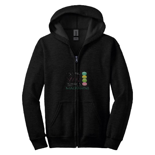 The Answer Is Macaroons Funny Math Student Zip Hoodies