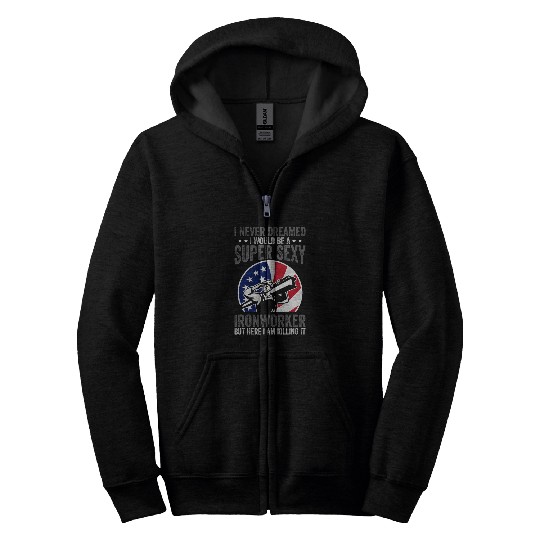 A Super Sexy Ironworker Funny Ironwork Zip Hoodies